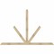 Ekena Millwork Saratoga Rough Sawn Timber Gable Bracket, Douglas Fir, 96"W x 64"H x 2"D x 4"F, 16/12 Pitch GBW096X64X0204SAR00RDF - alternate 1